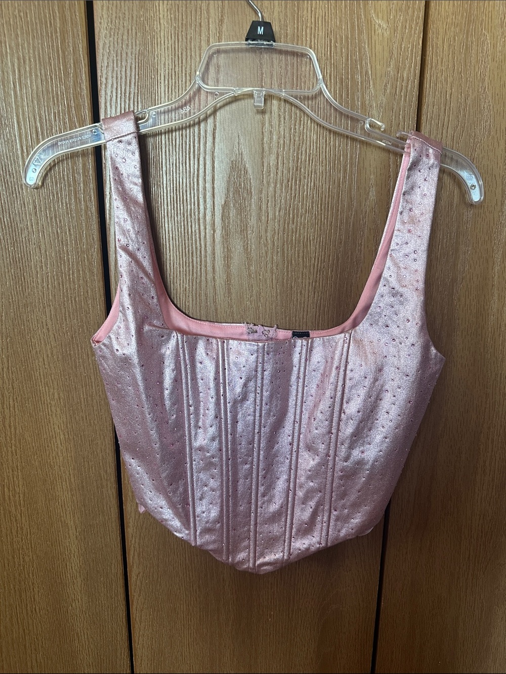 Light Pink Rhinestone Windsor corset top